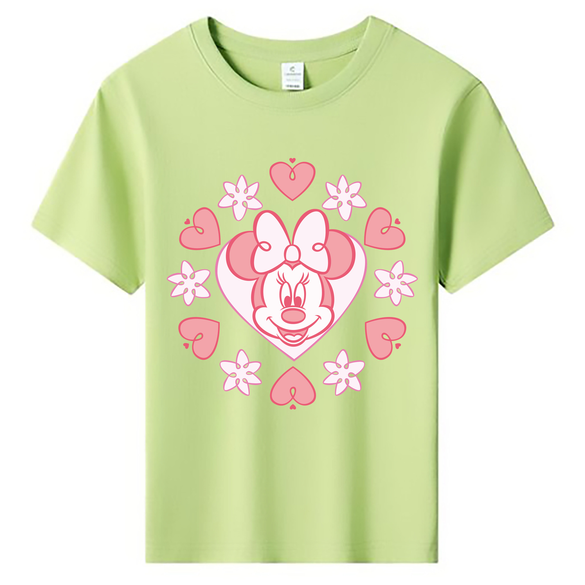 ミッキーマウス Mickey Mouse 綿100％キッズTシャツ（フロントプリント）